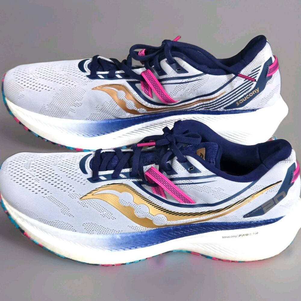 Saucony Triumph 20 Prospect Glass Gray men's US 12 Running Shoes